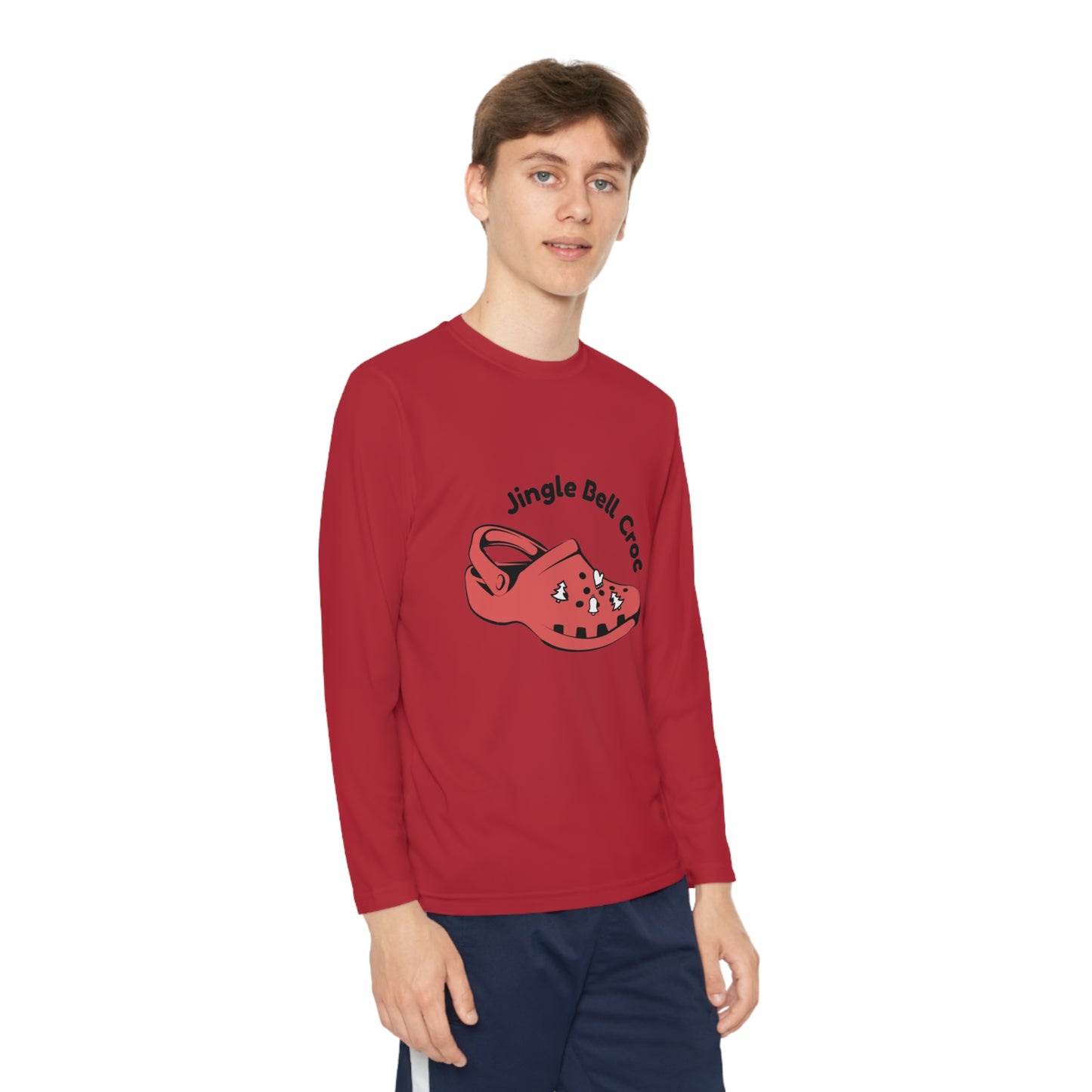 Jingle Bell Crocks-Youth Long Sleeve Competitor Tee