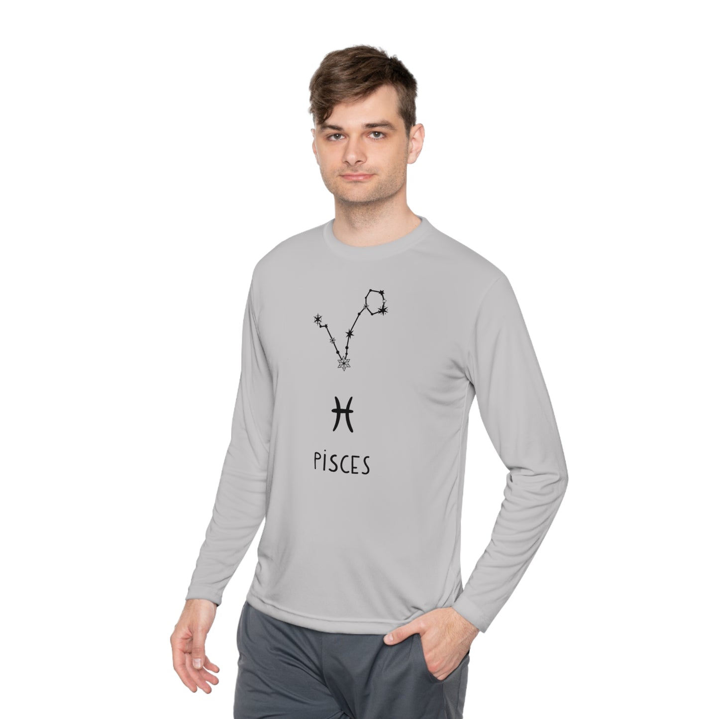 PISCES STARS -Unisex Lightweight Long Sleeve Tee