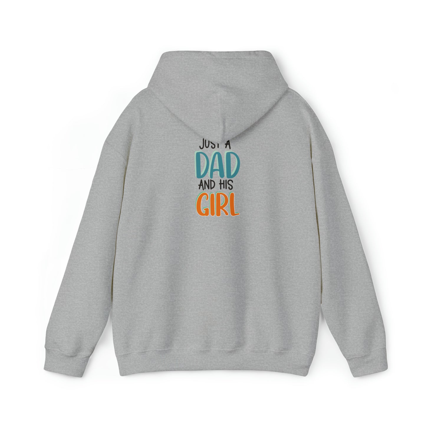 Just a dad and his girl- Unisex Heavy Blend™ Hooded Sweatshirt