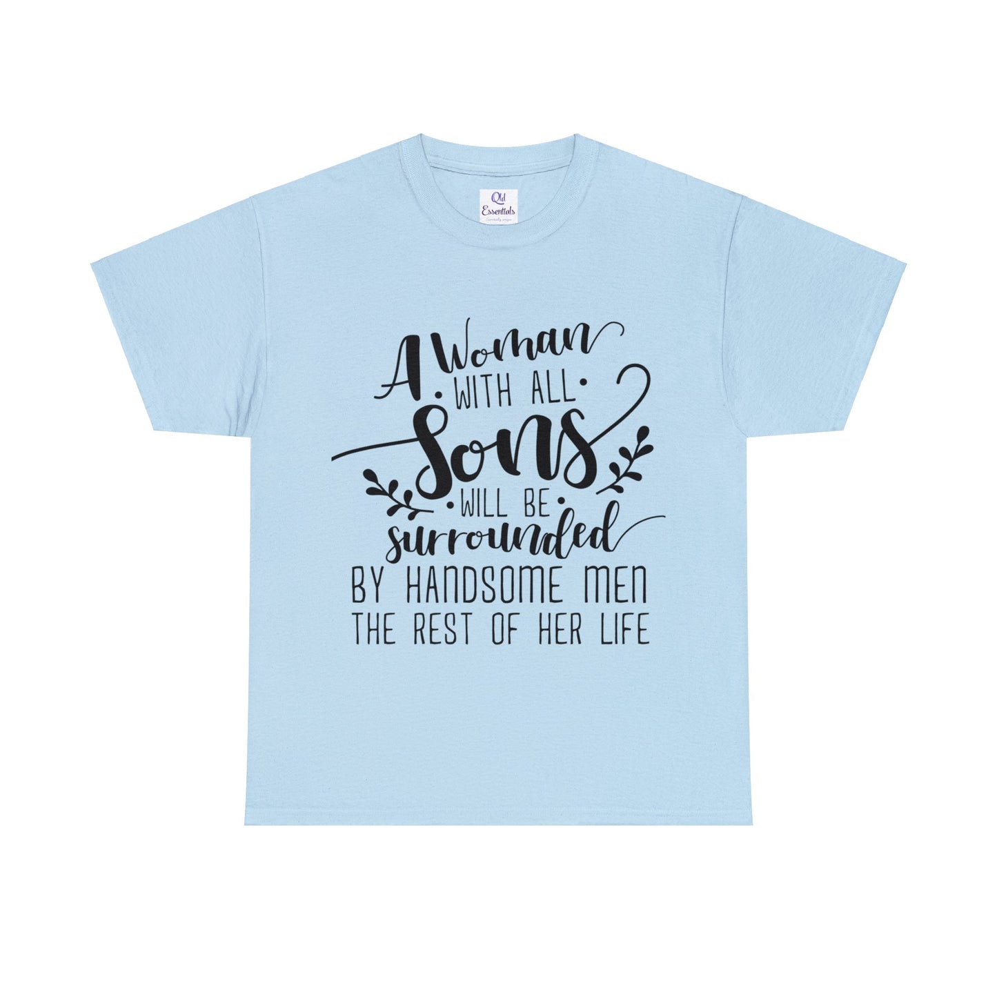 A mother's with all sons- Unisex Heavy Cotton Tee