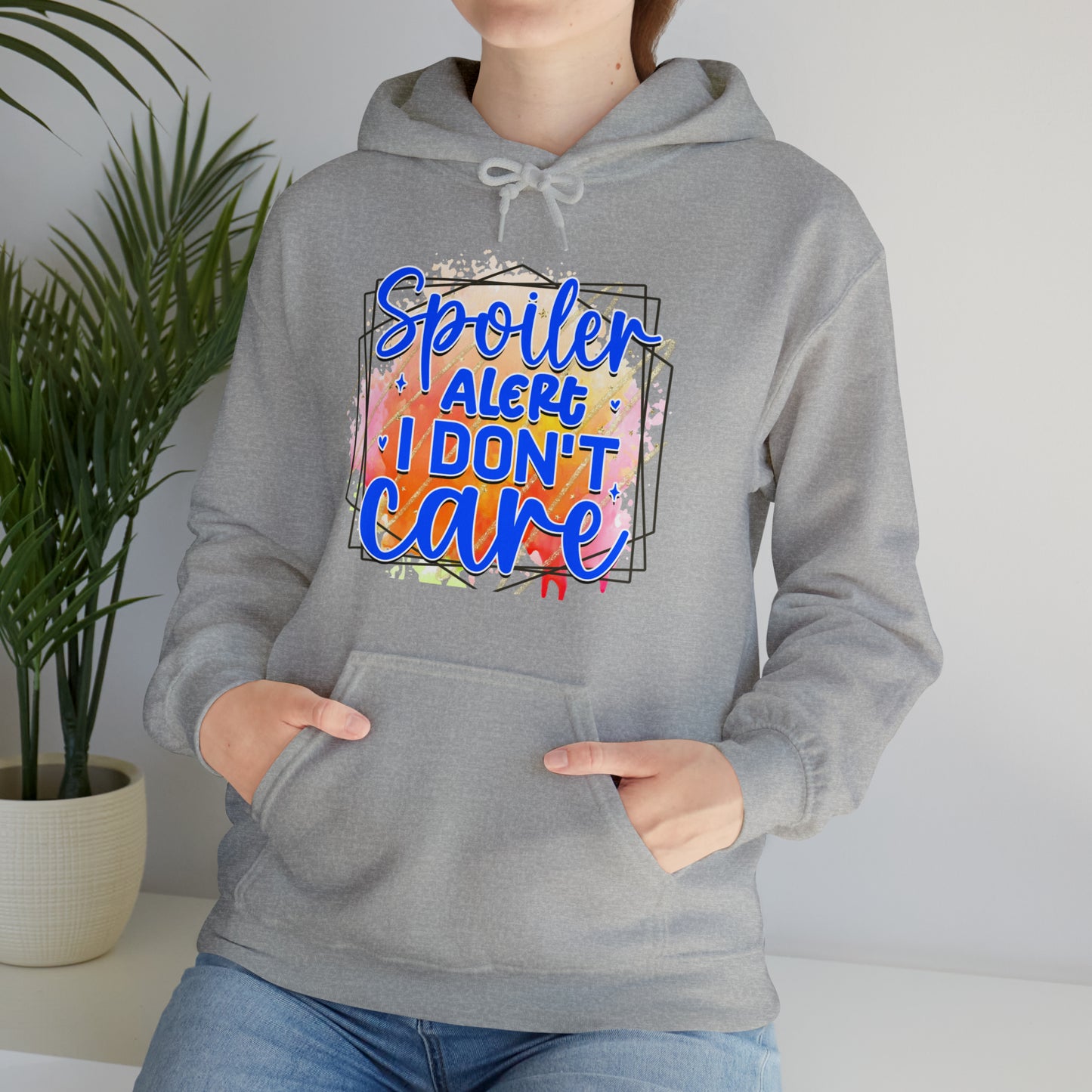 I DON'T CARE- Unisex Heavy Blend™ Hooded Sweatshirt