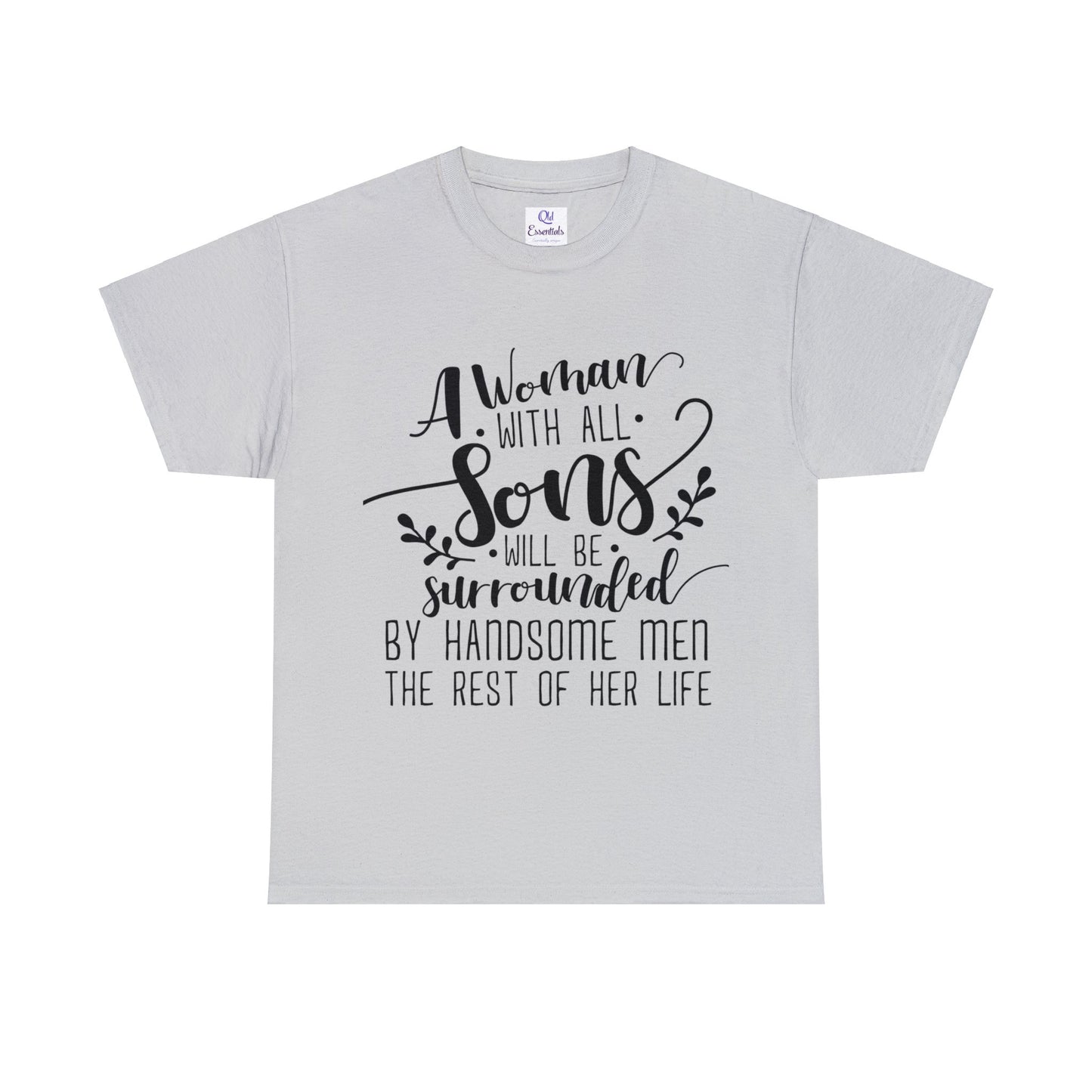 A mother's with all sons- Unisex Heavy Cotton Tee