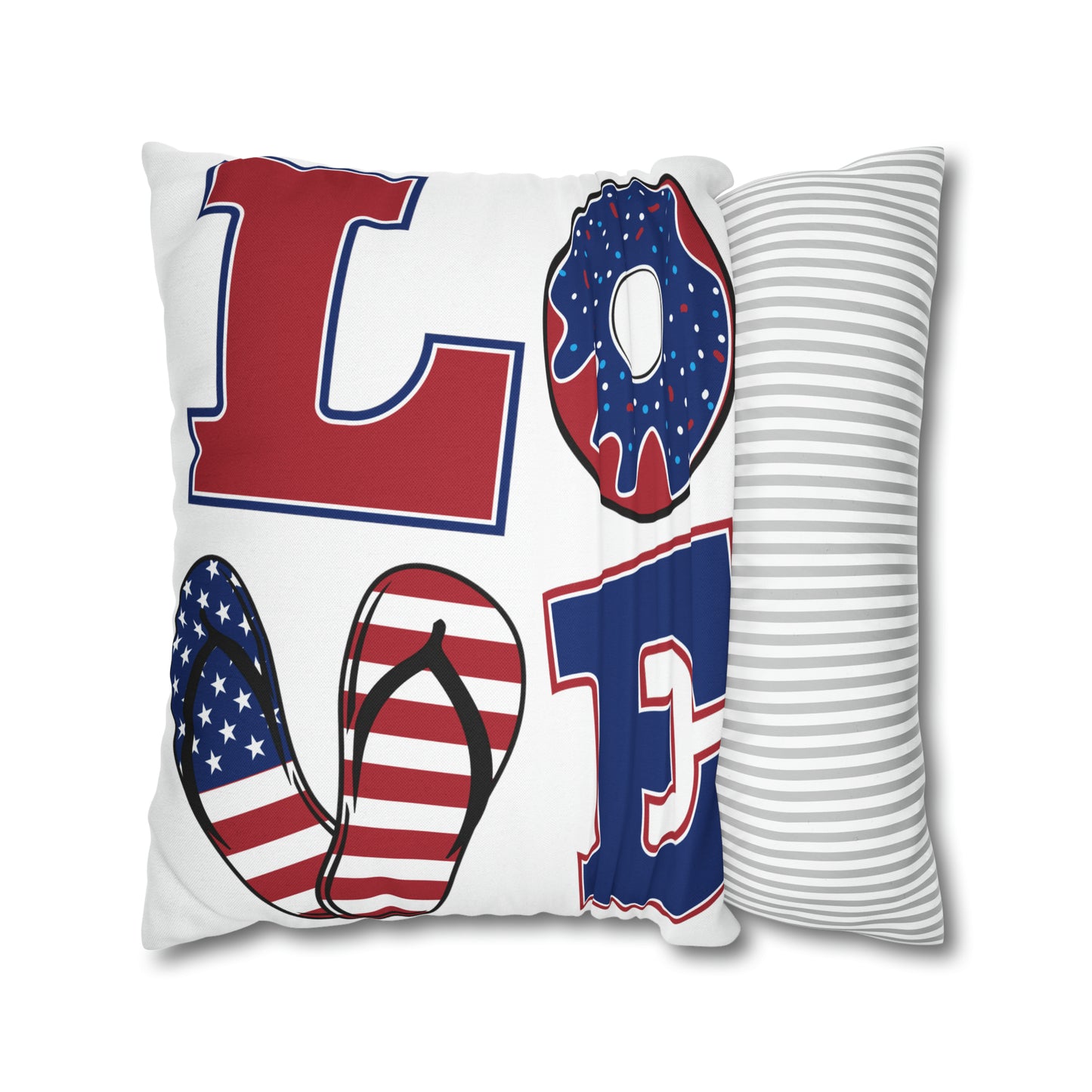 America-Spun Polyester Square Pillow Case