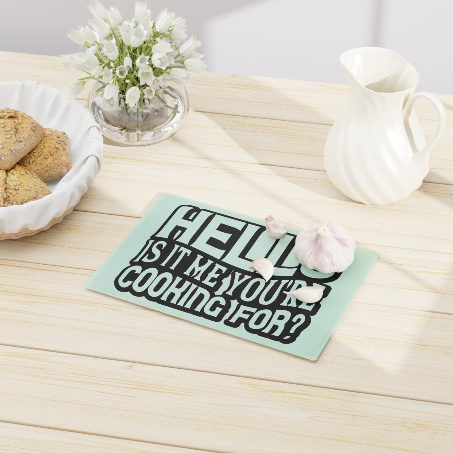 Hello is it me your cooking for - Cutting Board