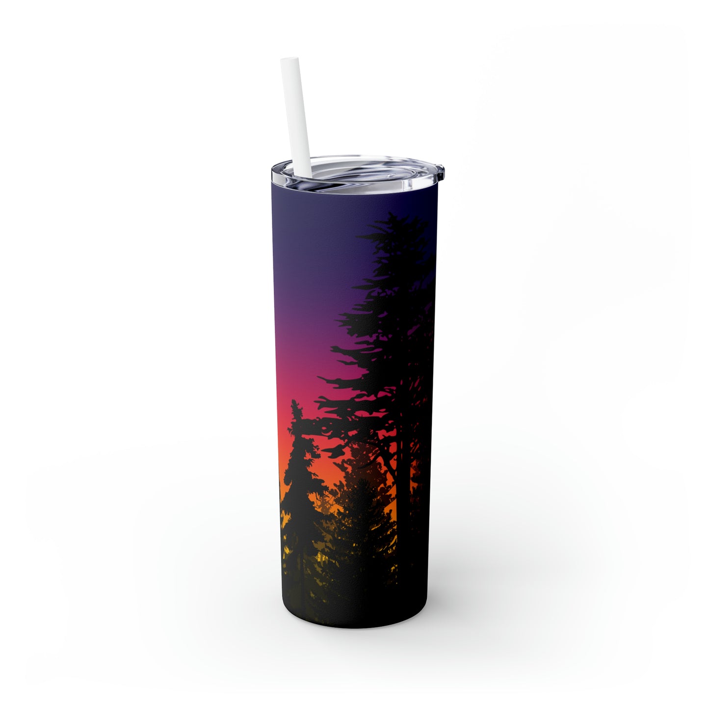 Sun Setting-Skinny Tumbler with Straw, 20oz