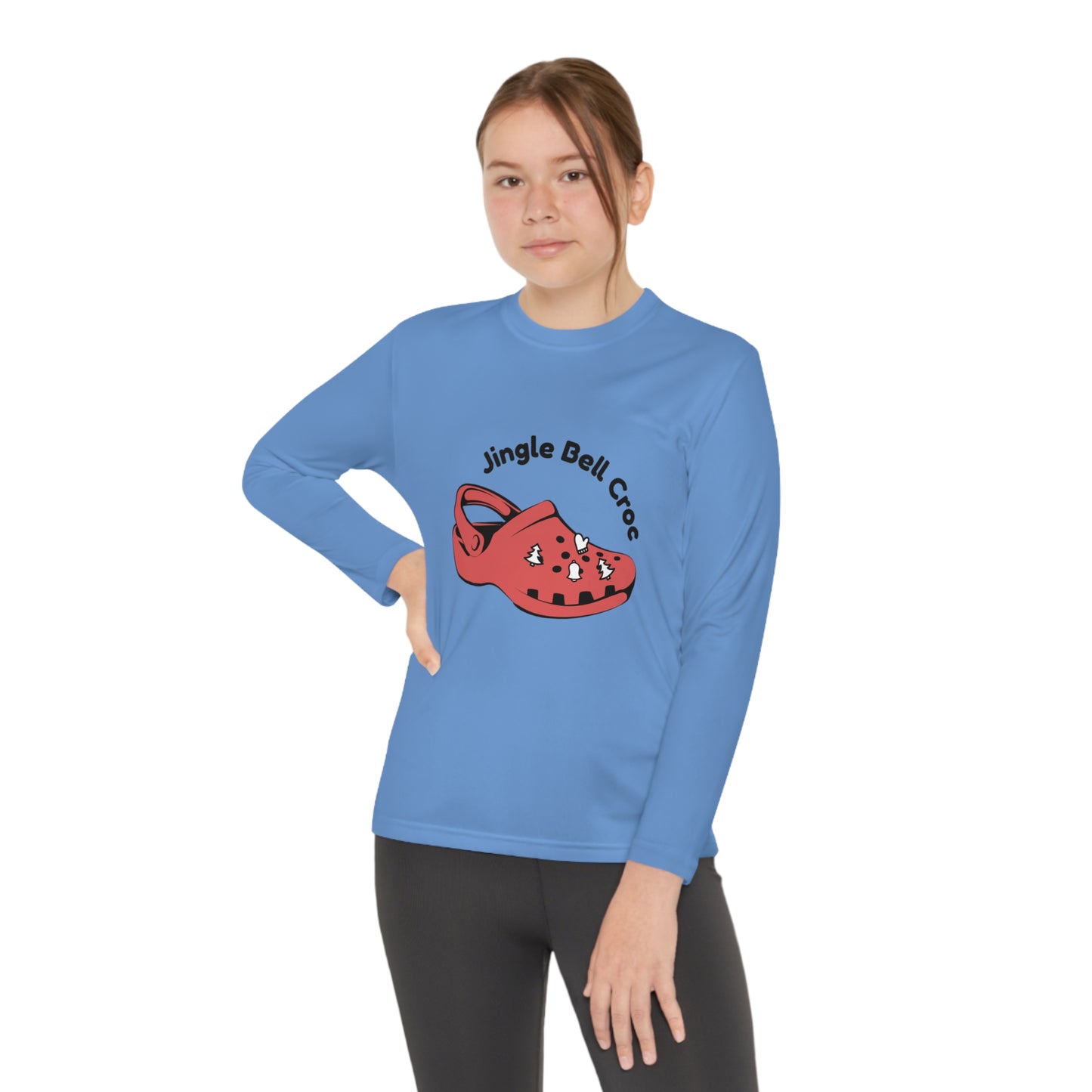 Jingle Bell Crocks-Youth Long Sleeve Competitor Tee