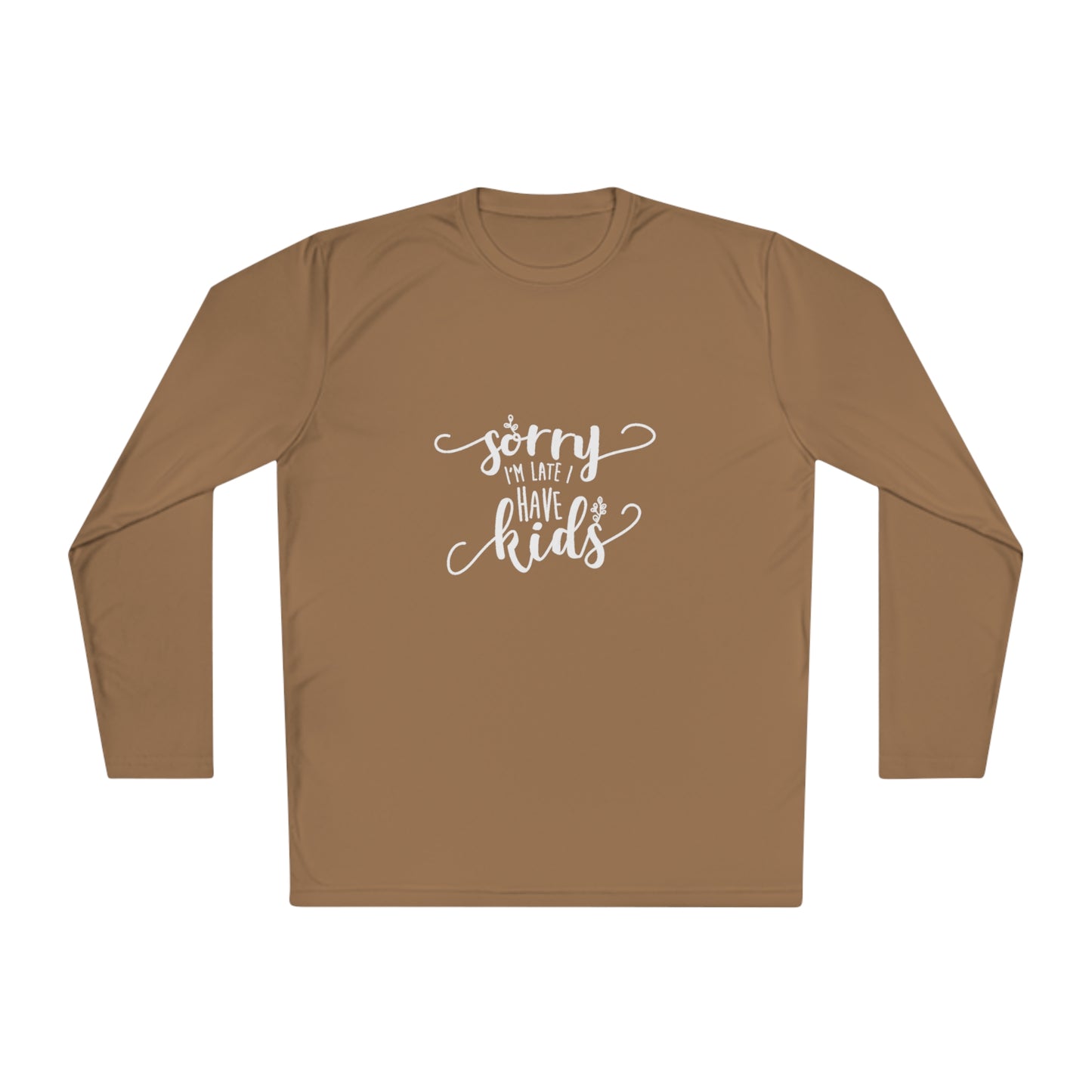 Sorry I'm late, I have kids- Unisex Lightweight Long Sleeve Tee