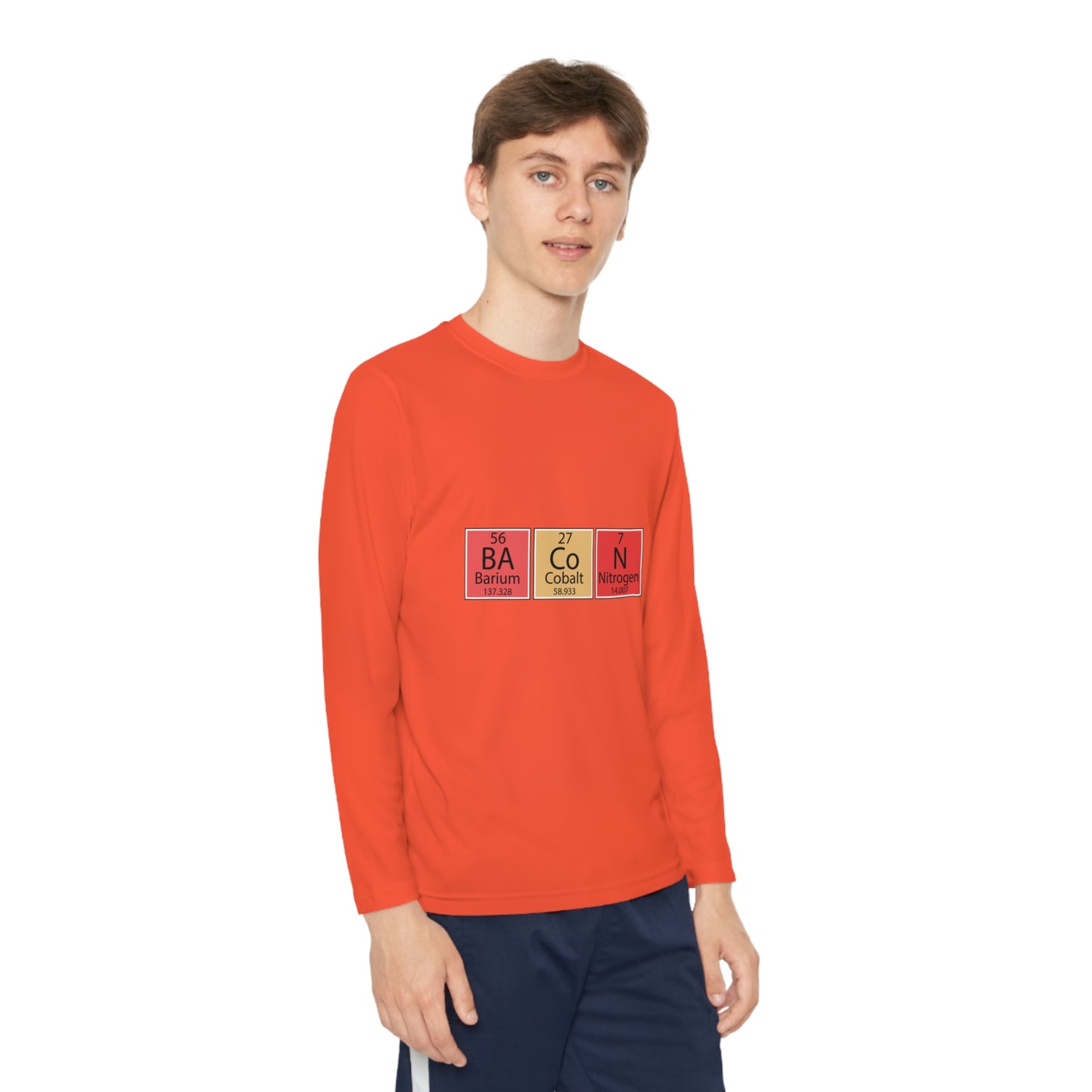 Bacon-Youth Long Sleeve Competitor Tee