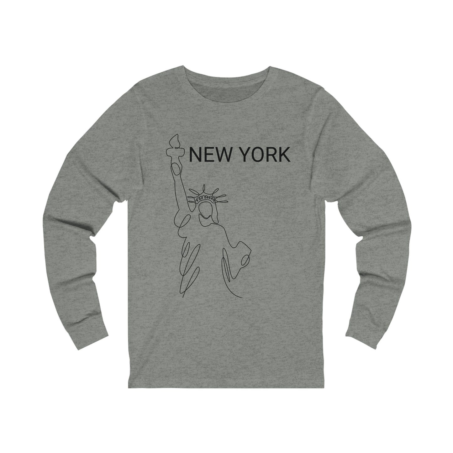 NEW YORK- Unisex Jersey Long Sleeve Tee