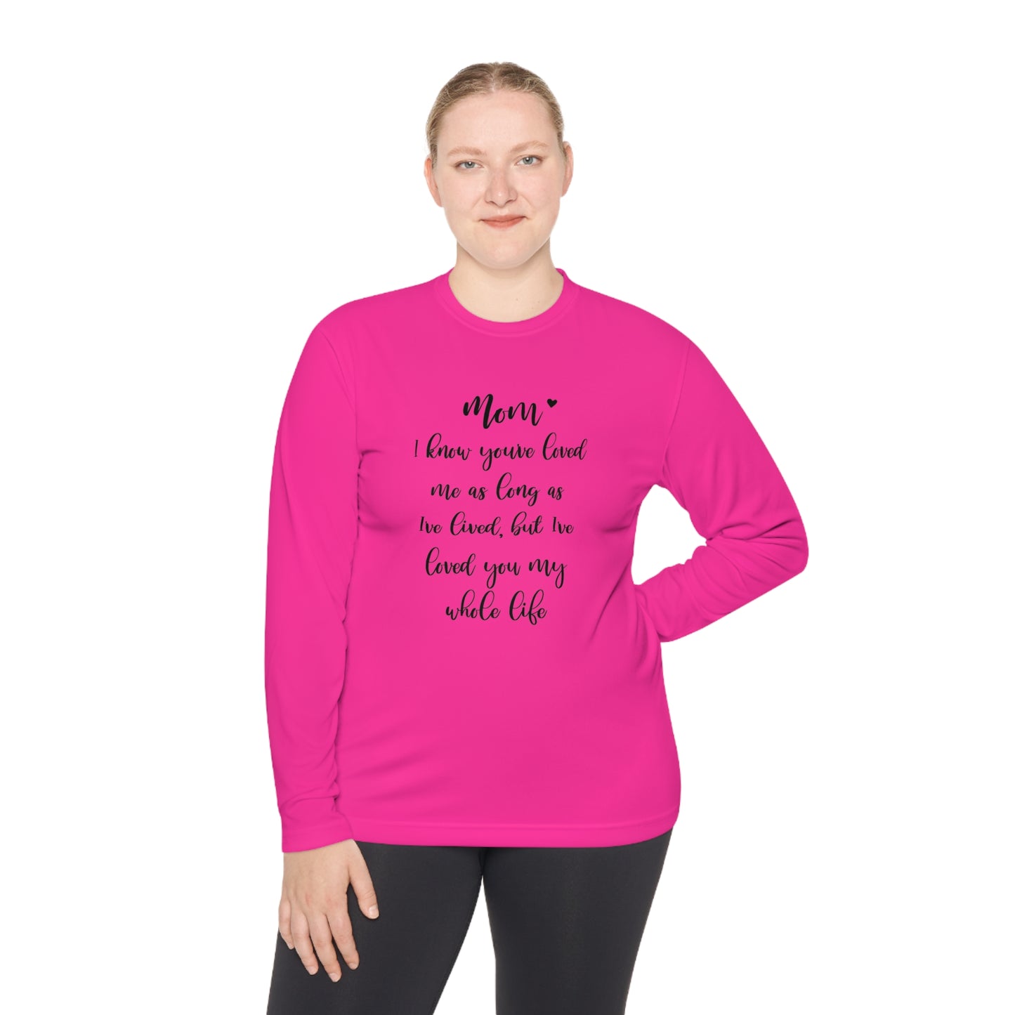 Mom I know you loved me- Unisex Lightweight Long Sleeve Tee