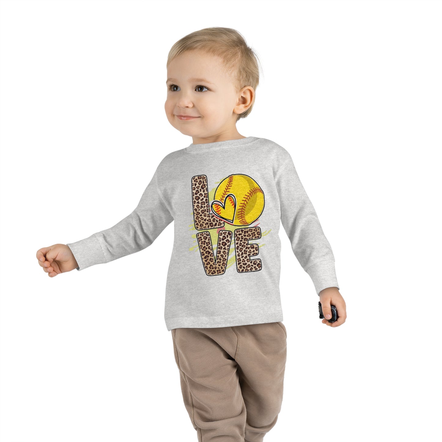 I love Baseball-Toddler Long Sleeve Tee