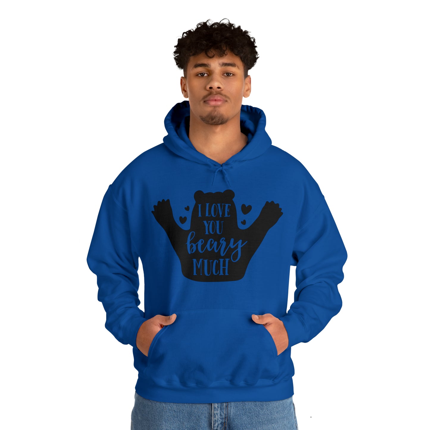 I love you Beary much- Unisex Heavy Blend™ Hooded Sweatshirt