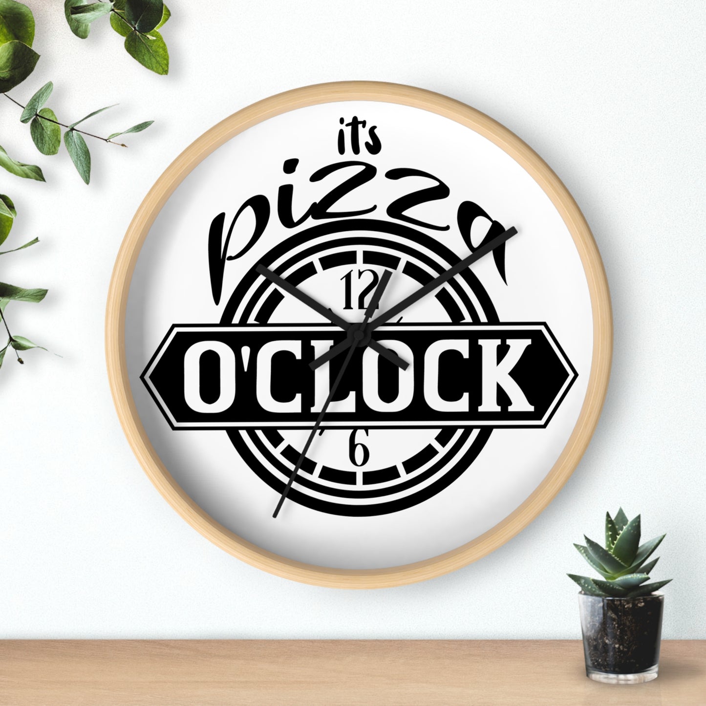 It's pizza 'clockWall Clock