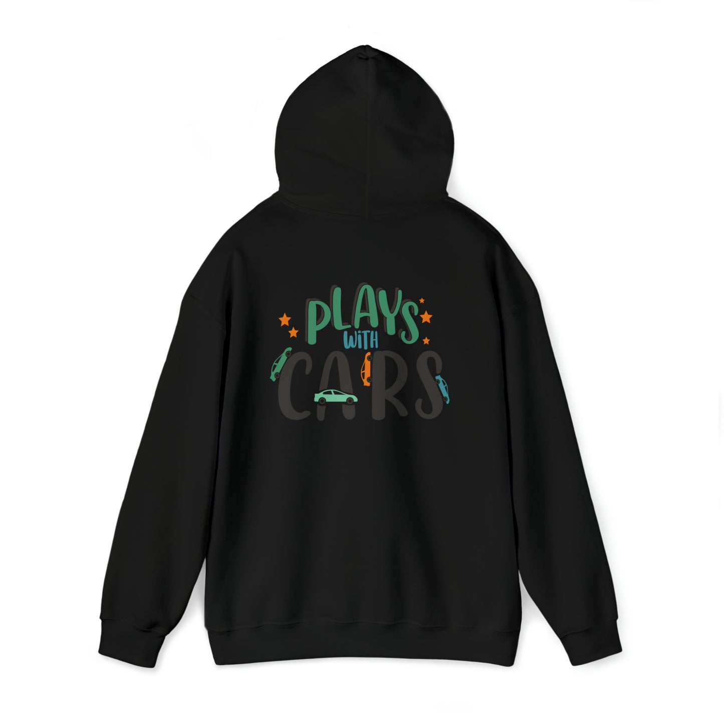 Dad plays with cars- Unisex Heavy Blend™ Hooded Sweatshirt