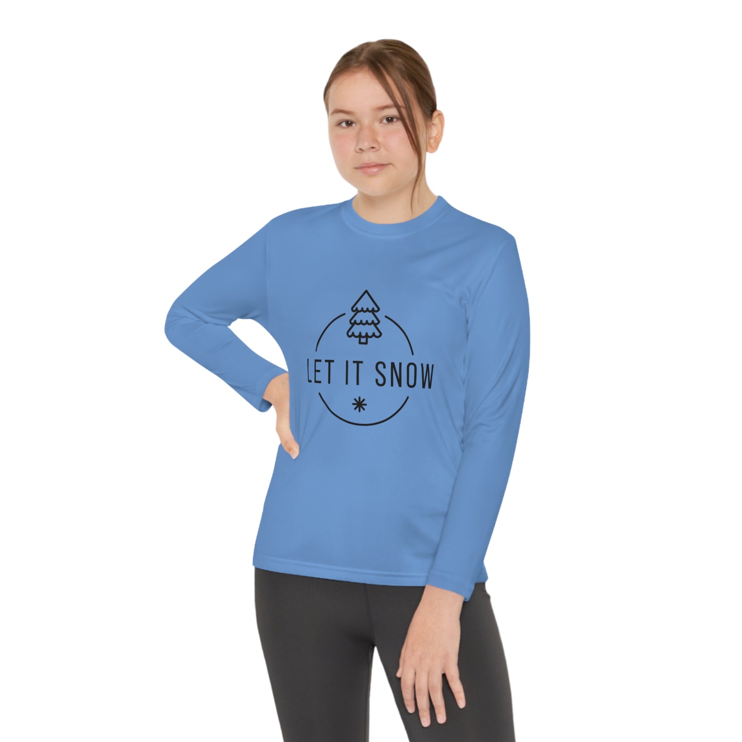 Let it snow- Youth Long Sleeve Competitor Tee