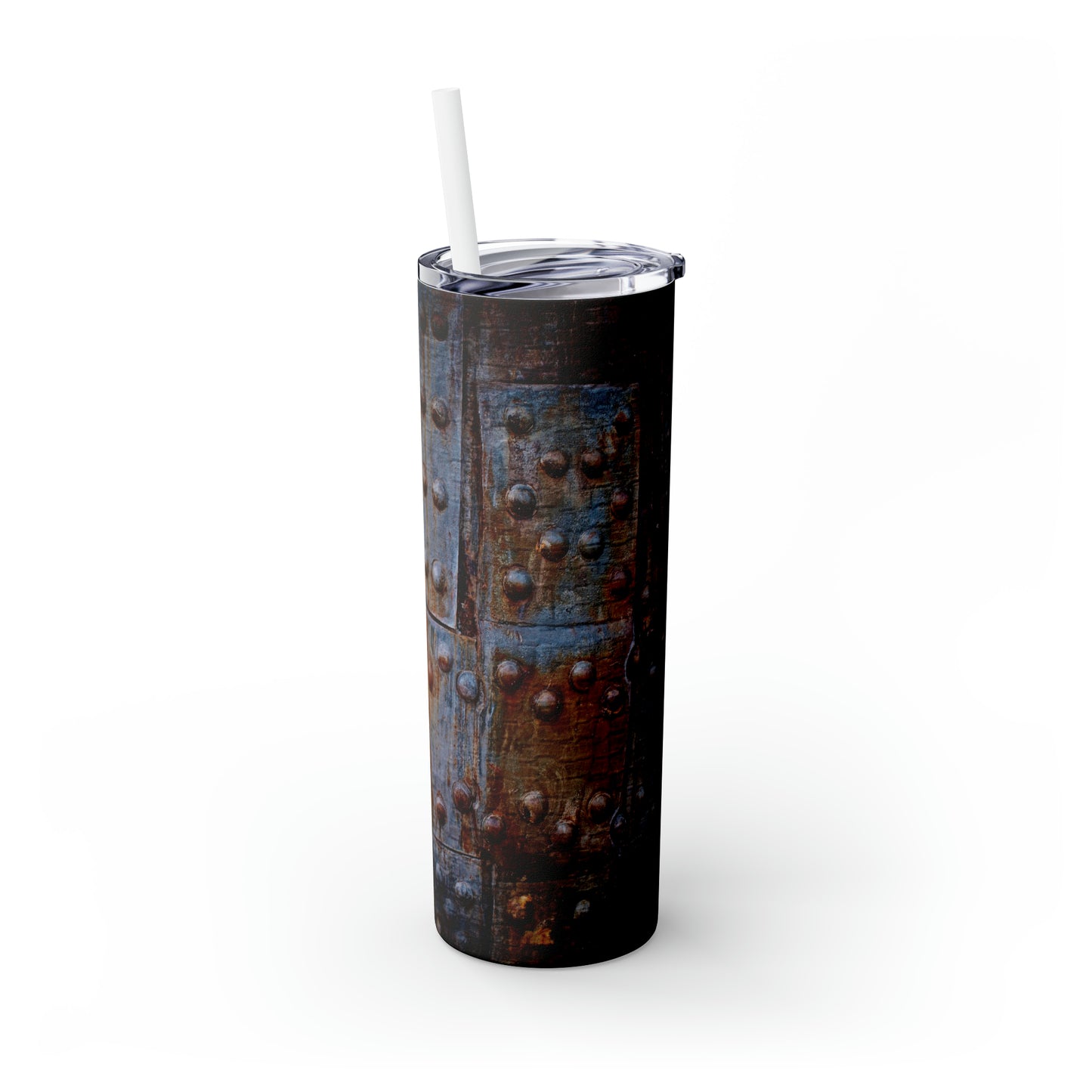 Rustic- Skinny Tumbler with Straw, 20oz