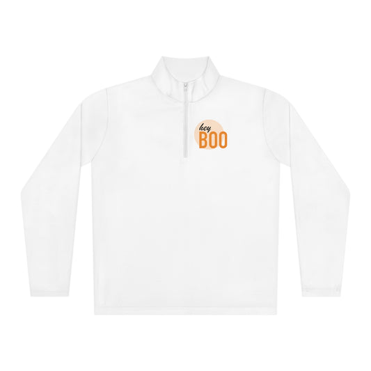 Hey Boo- Unisex Quarter-Zip Pullover