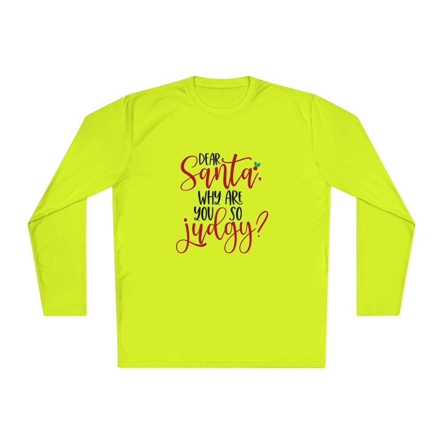 Judgy Santa- Unisex Lightweight Long Sleeve Tee