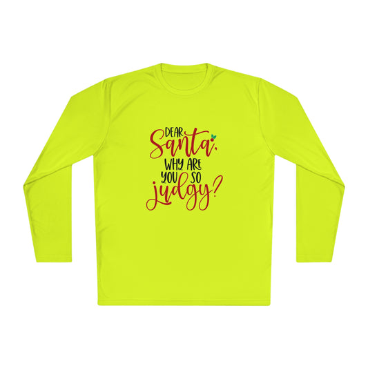 Judgy Santa- Unisex Lightweight Long Sleeve Tee