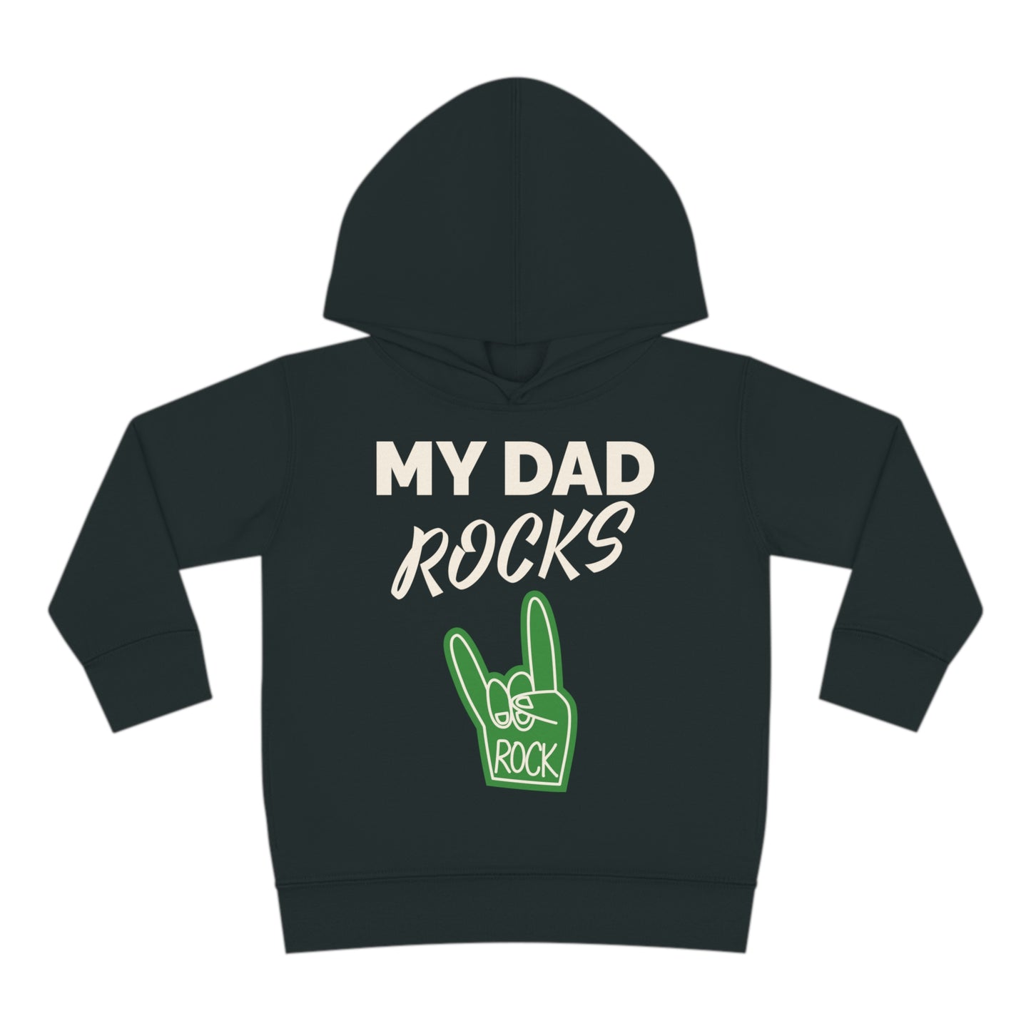 My dad rocks-Toddler Pullover Fleece Hoodie