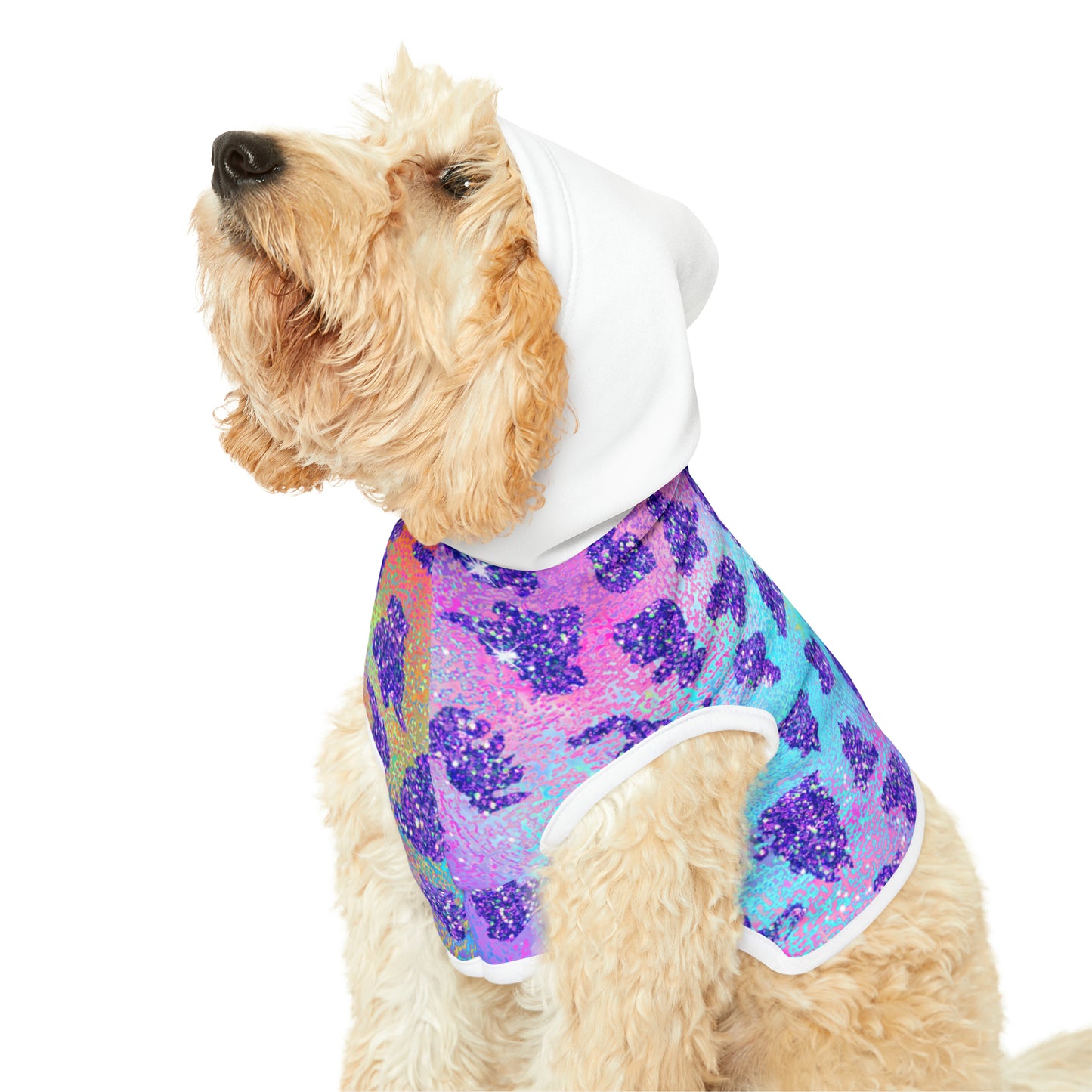 Rainbow Paw Print- Pet Hoodie