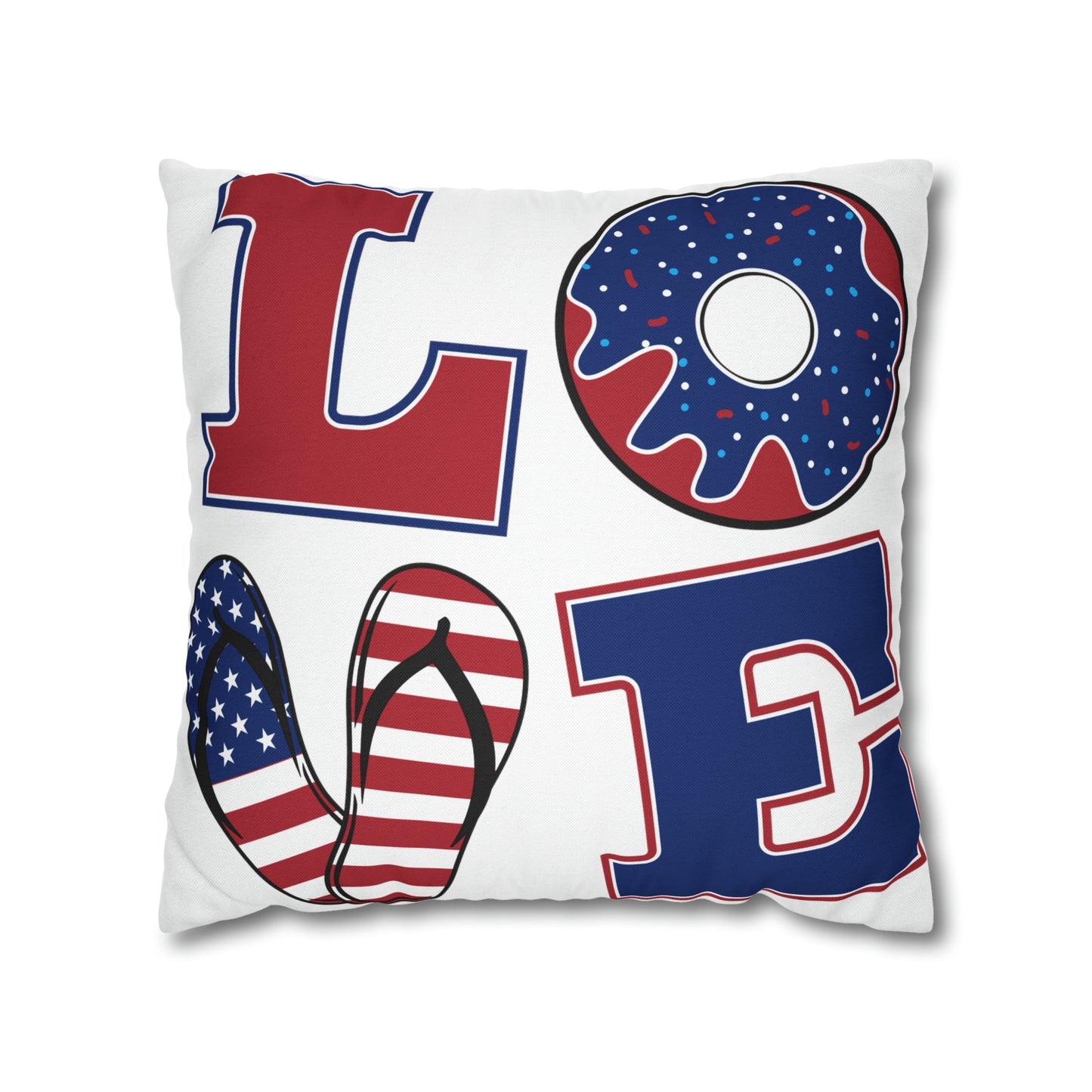 America-Spun Polyester Square Pillow Case