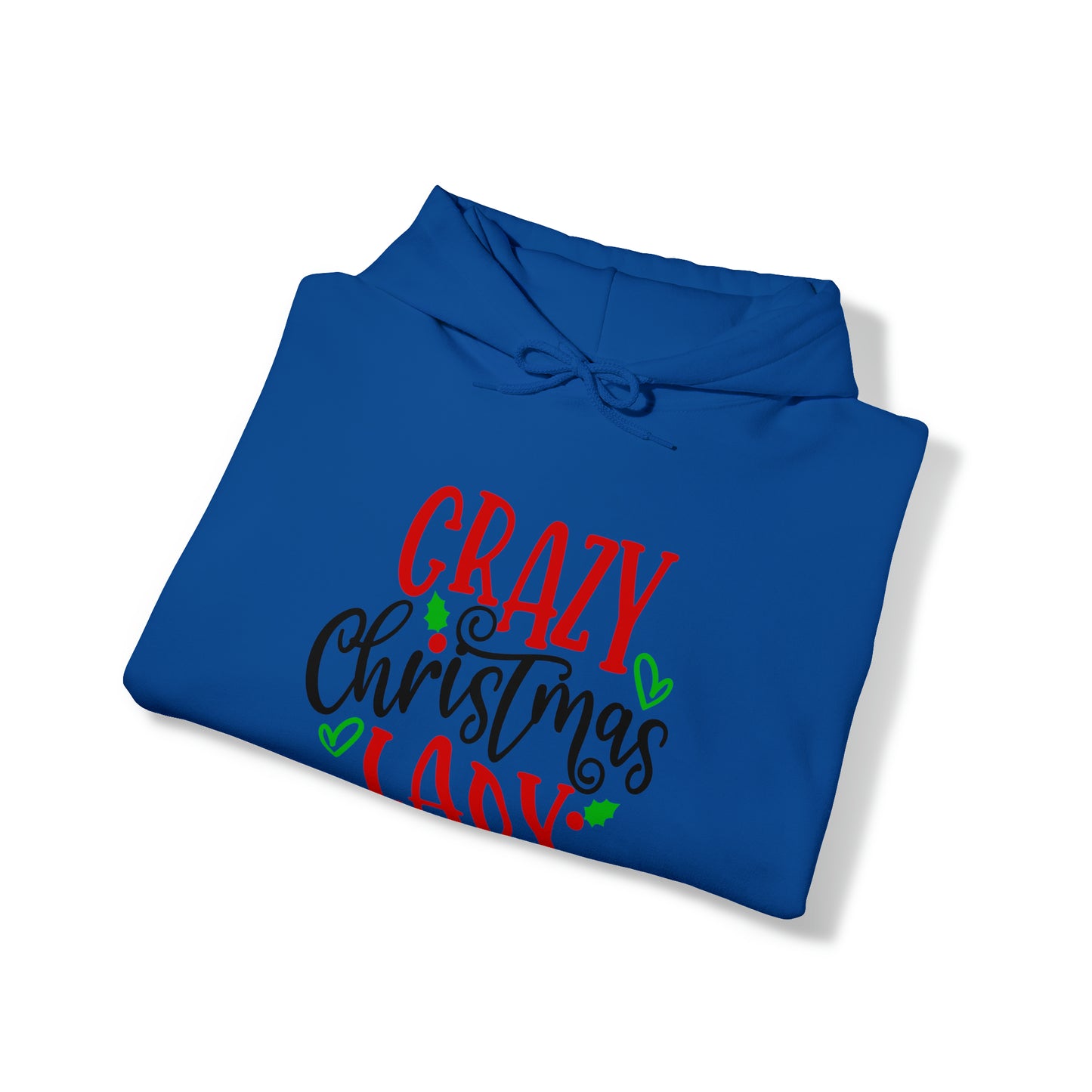 Crazy Christmas Lady - Unisex Heavy Blend™ Hooded Sweatshirt