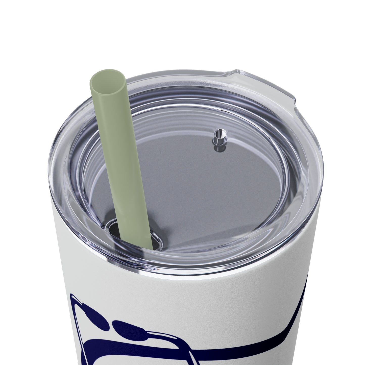 Hero-Skinny Tumbler with Straw, 20oz