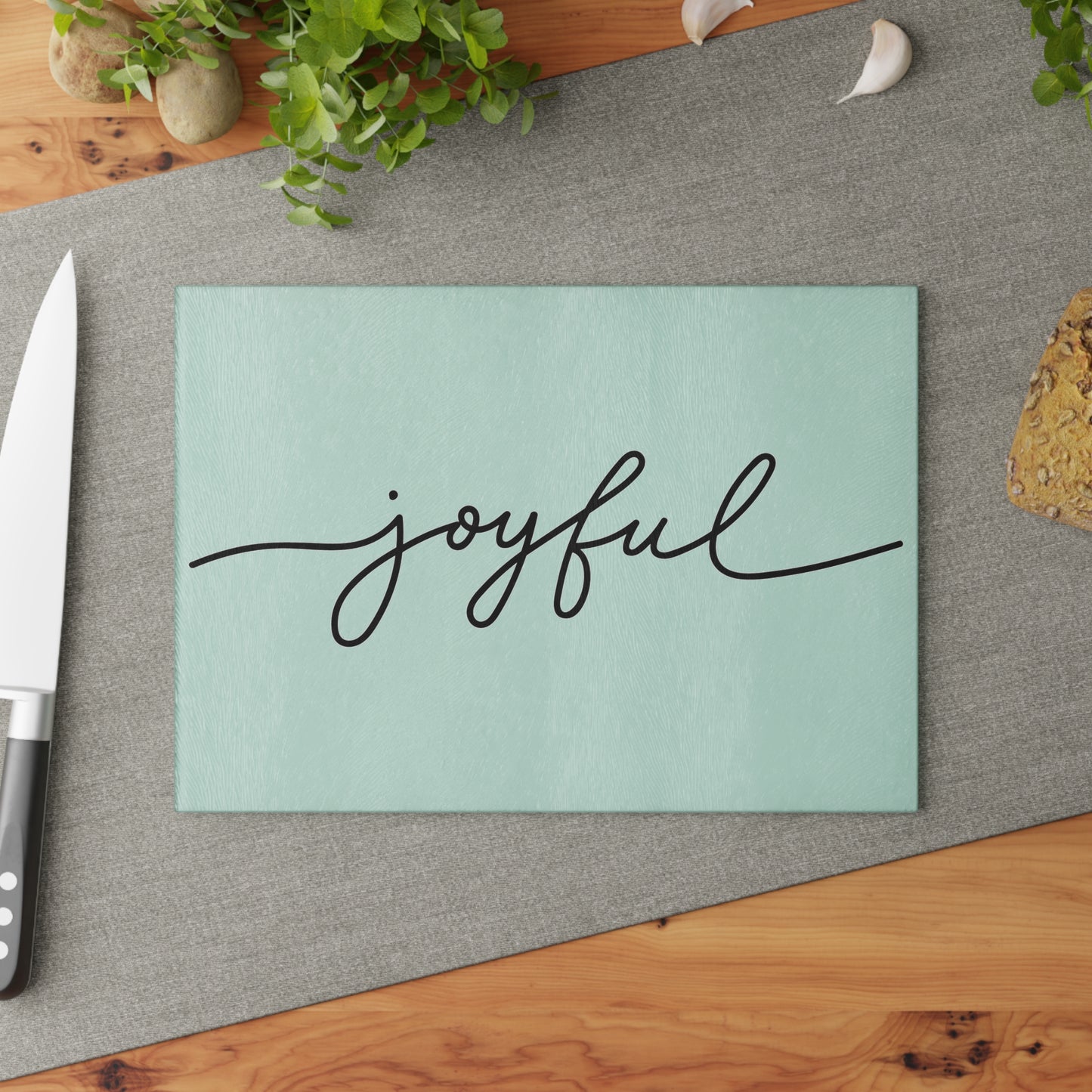 Joyful-Glass Cutting Board