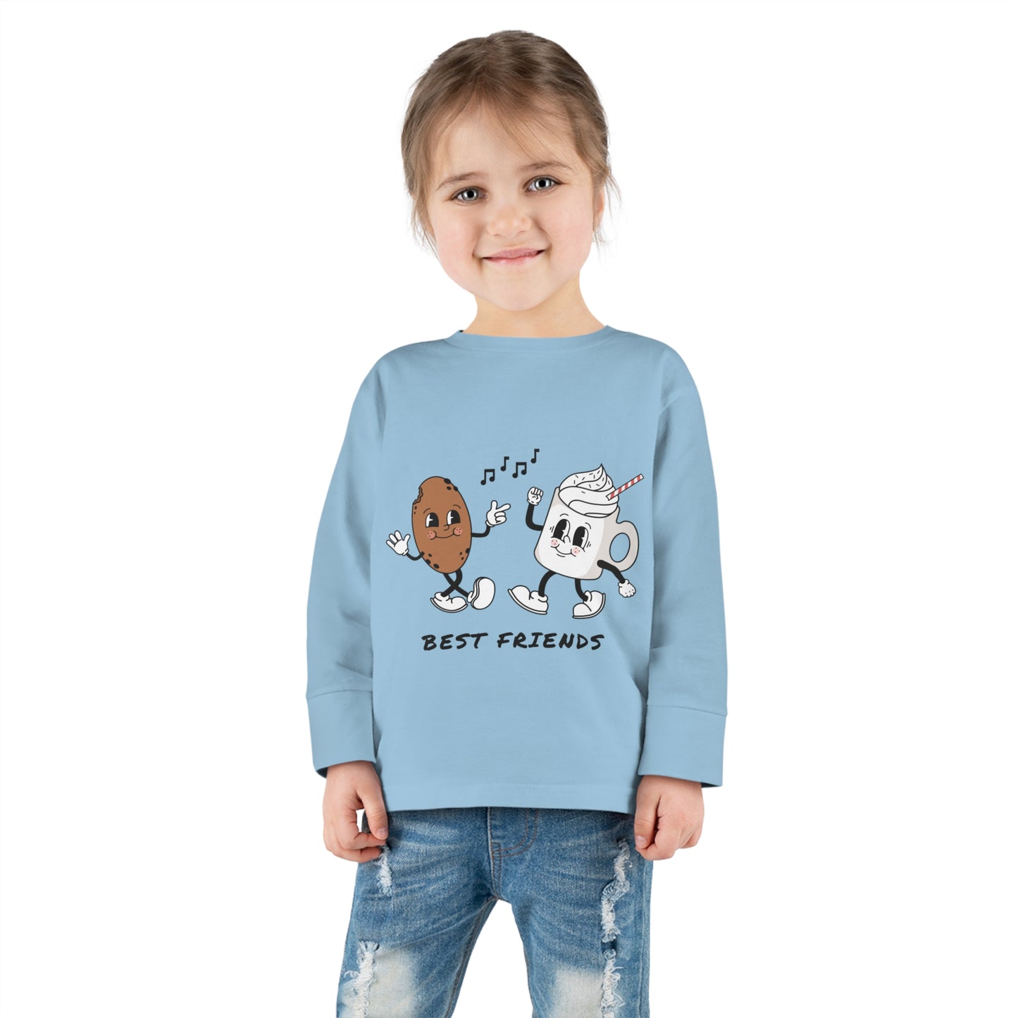 Milk and Cookies- Toddler Long Sleeve Tee