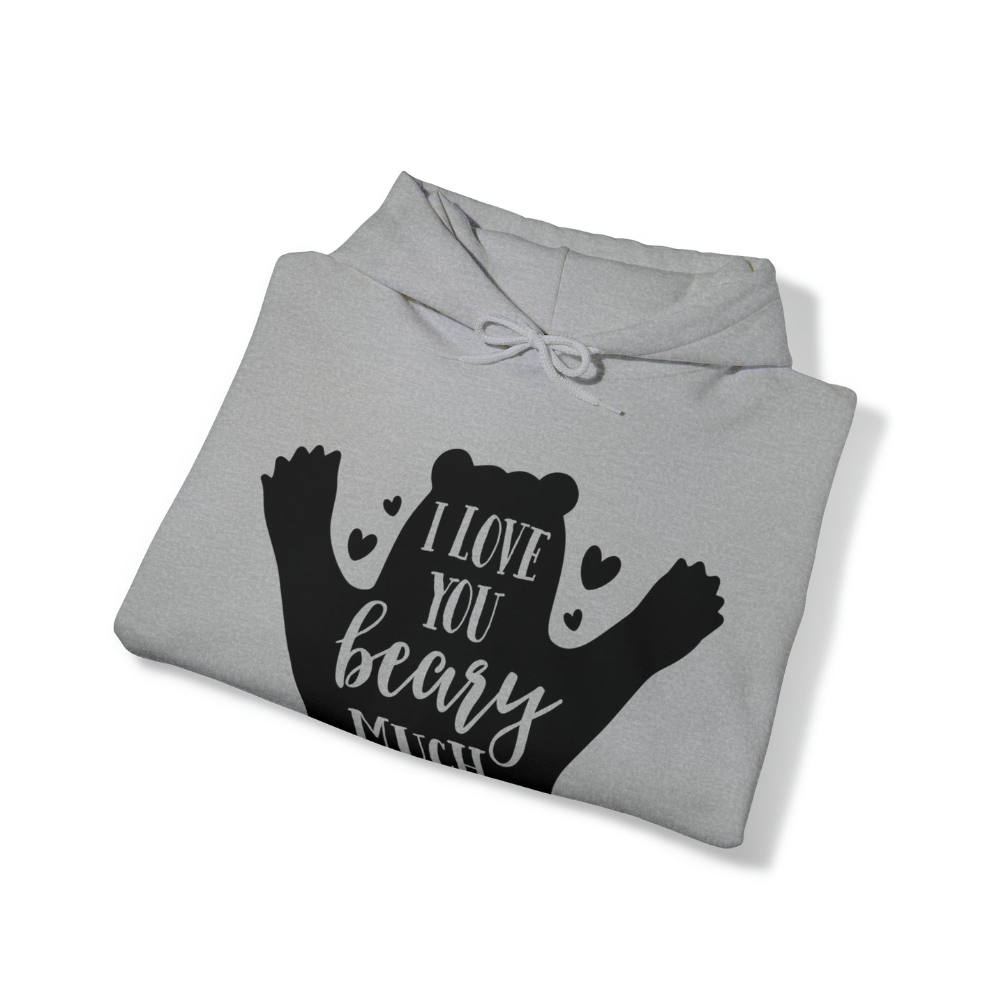 I love you Beary much- Unisex Heavy Blend™ Hooded Sweatshirt