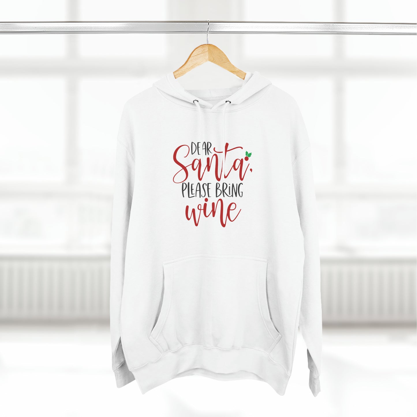 Please bring wine- Unisex Premium Pullover Hoodie