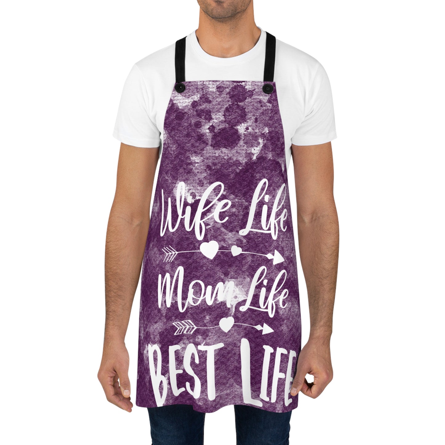 Wife Life, Mom Life, Best Life-Apron (AOP)