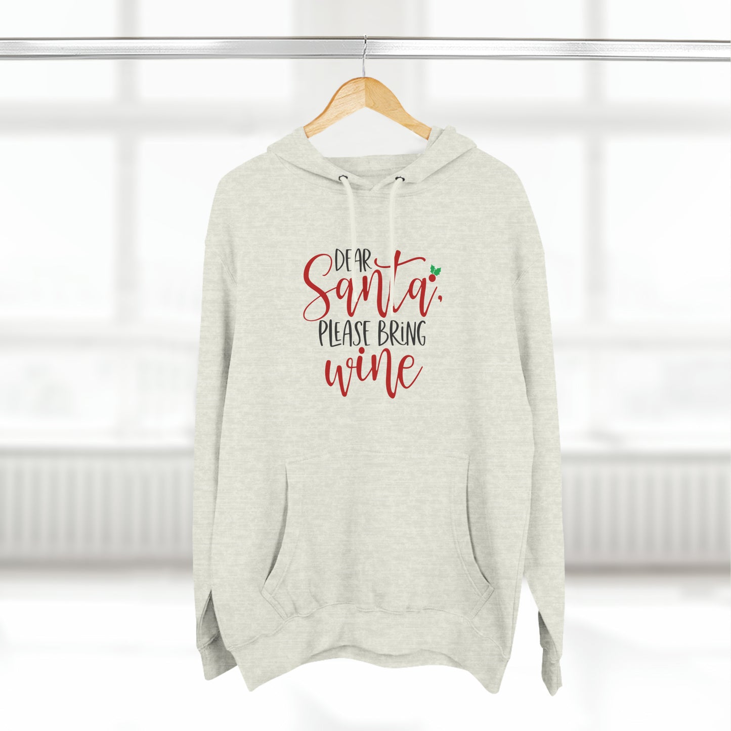 Please bring wine- Unisex Premium Pullover Hoodie