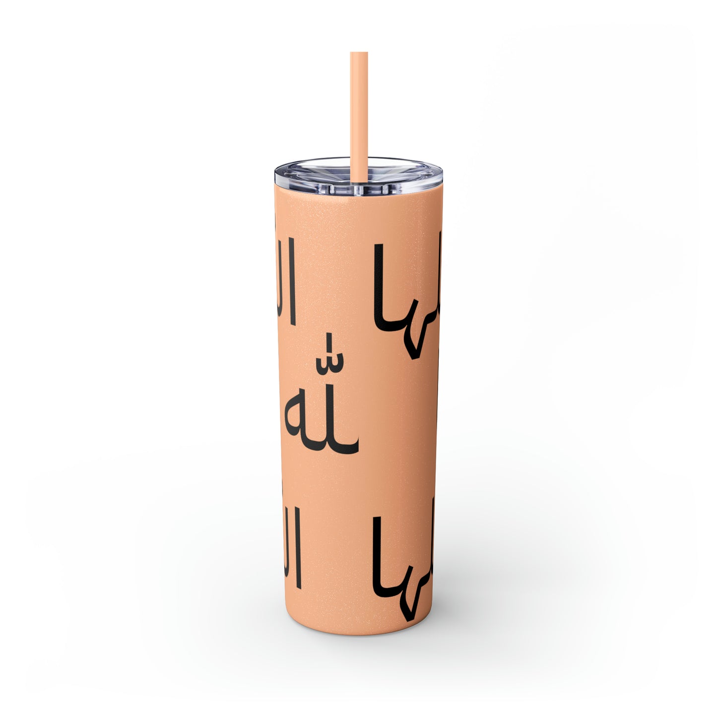 God is within her(الله داخلها)Skinny Tumbler with Straw, 20oz