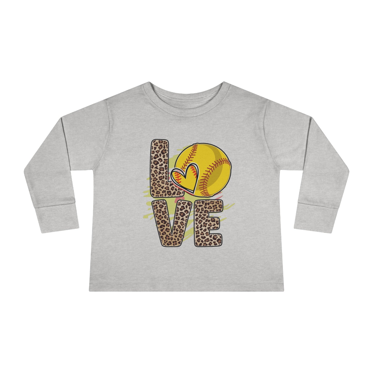 I love Baseball-Toddler Long Sleeve Tee