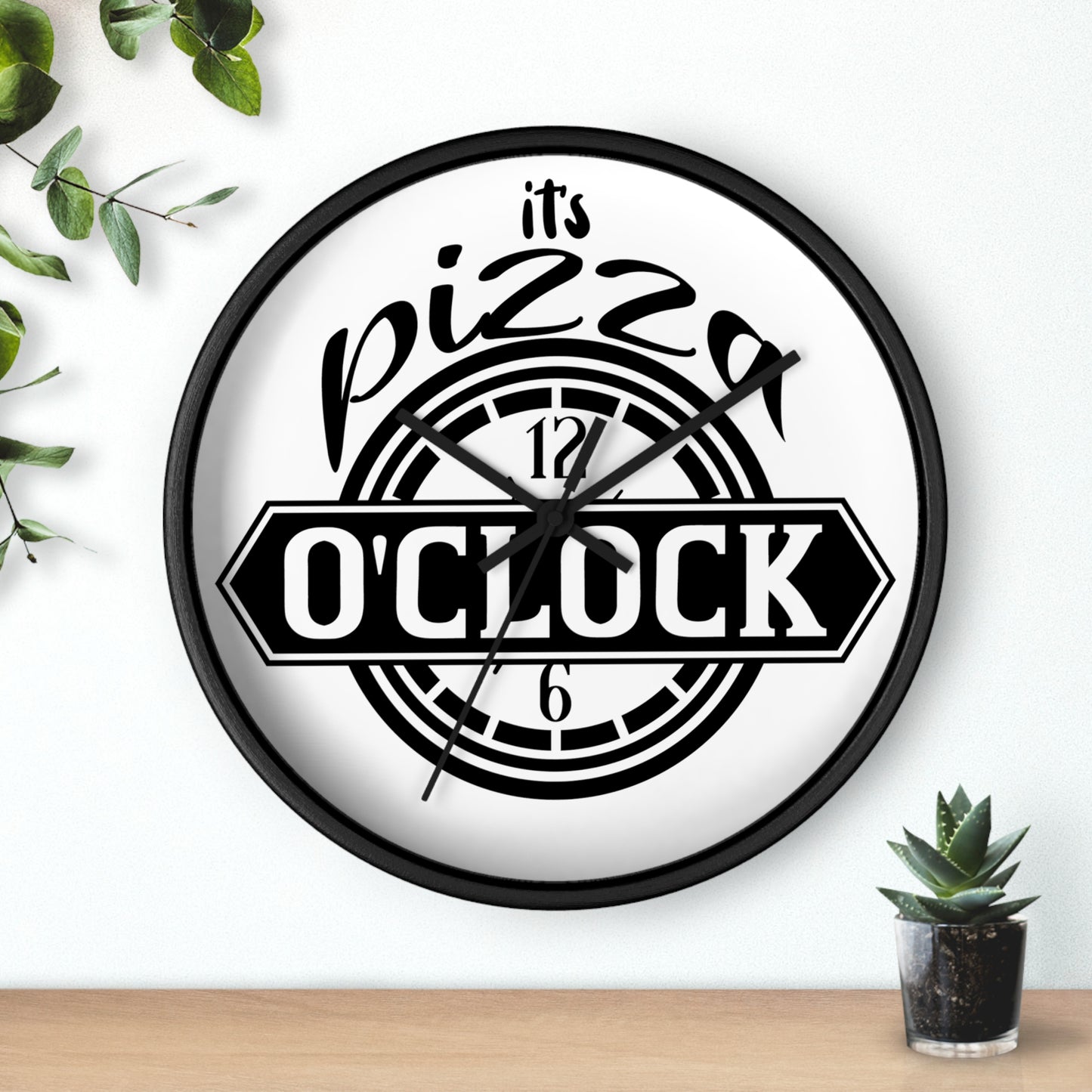 It's pizza 'clockWall Clock