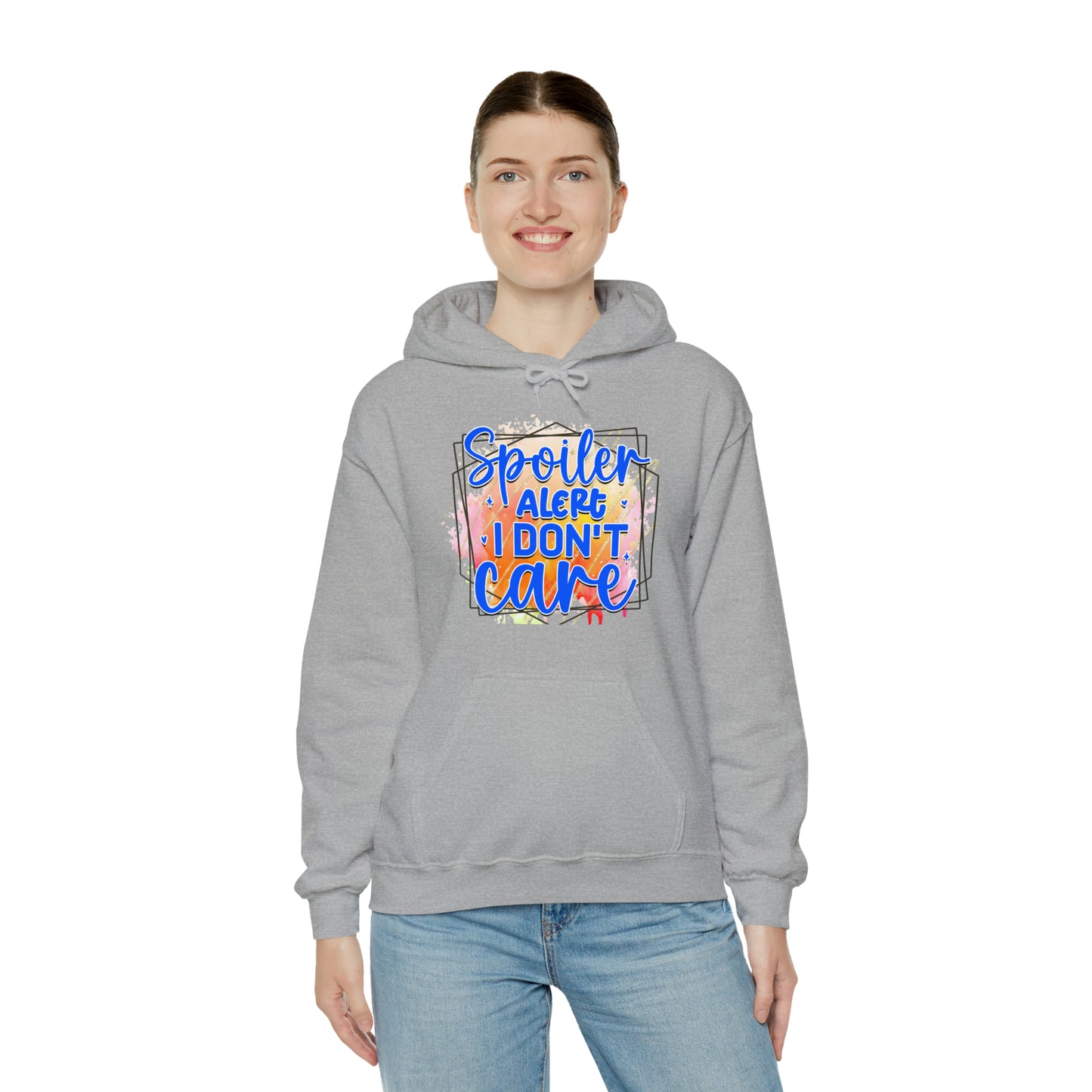 I DON'T CARE- Unisex Heavy Blend™ Hooded Sweatshirt