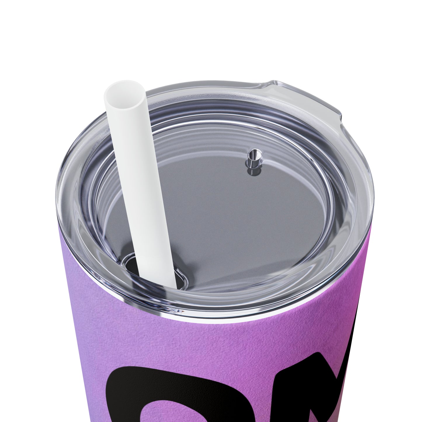 OMG No one cares-Skinny Tumbler with Straw, 20oz