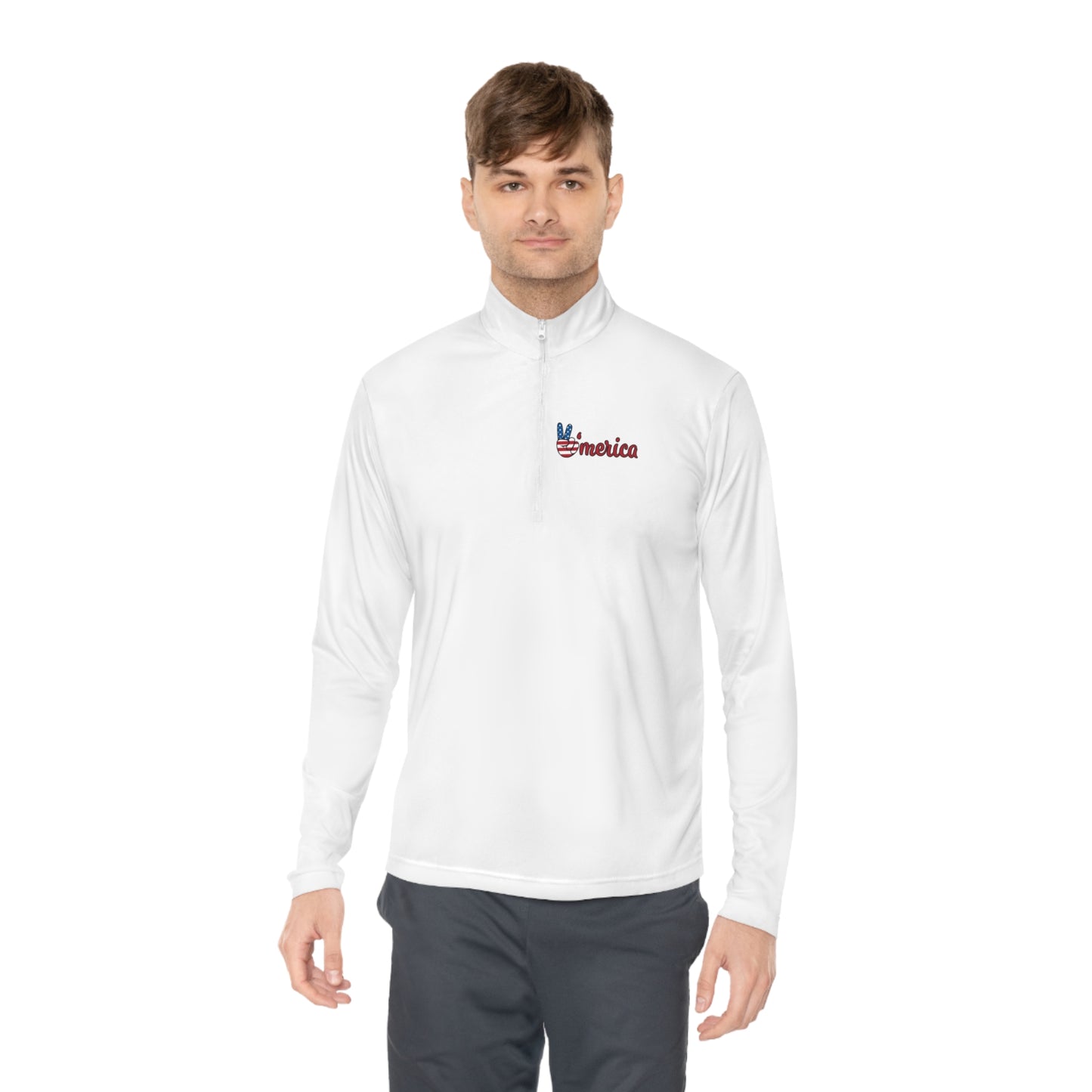 American Peace-Unisex Quarter-Zip Pullover