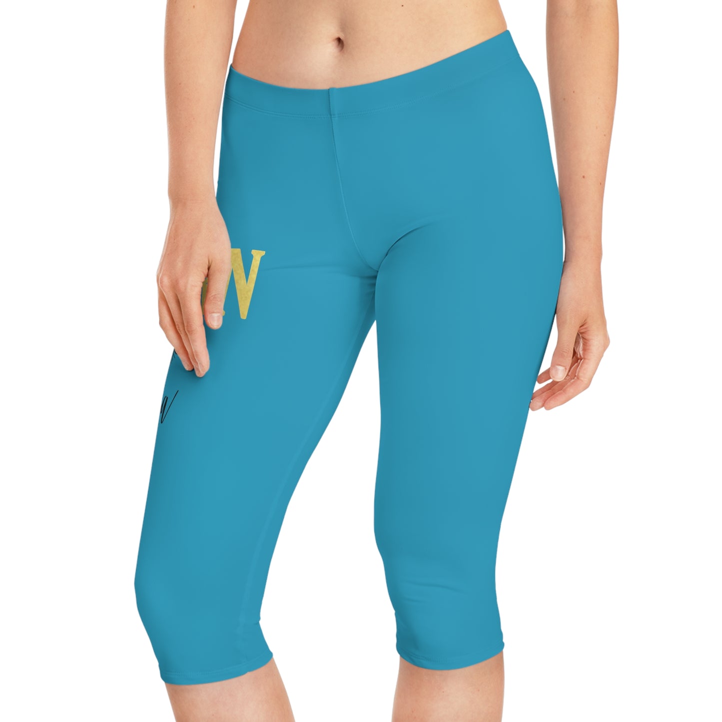 Capricorn Diva- Women's Capri Leggings (AOP)