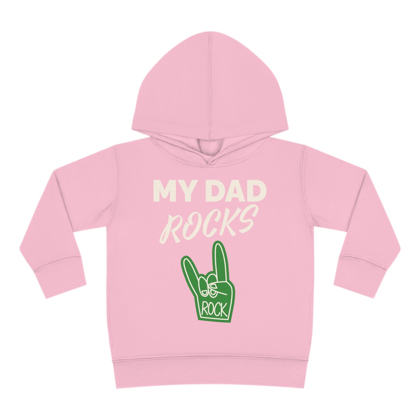 My dad rocks-Toddler Pullover Fleece Hoodie