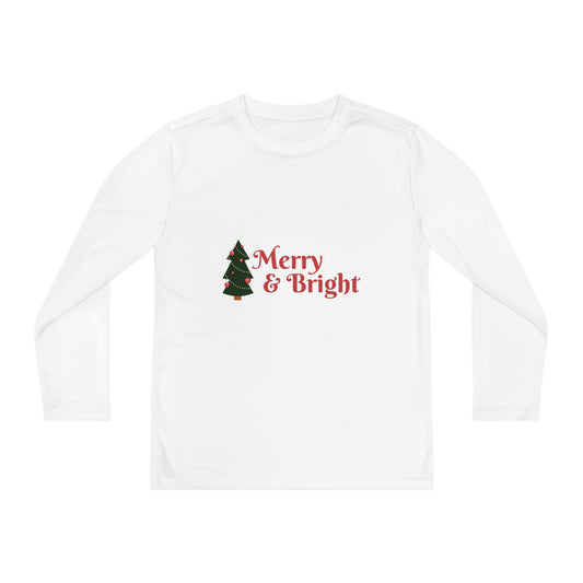 Merry Christmas-Youth Long Sleeve Competitor Tee