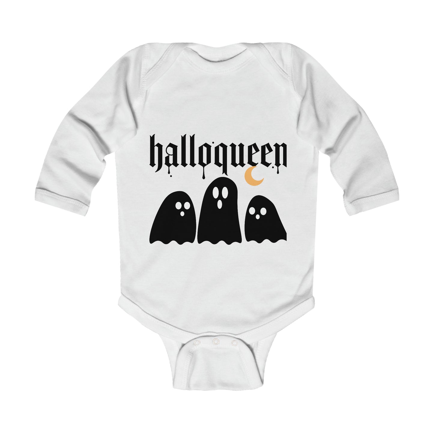 Halloween Ghost-Infant Long Sleeve Bodysuit