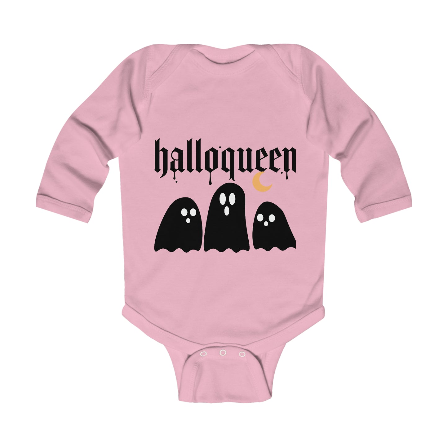 Halloween Ghost-Infant Long Sleeve Bodysuit