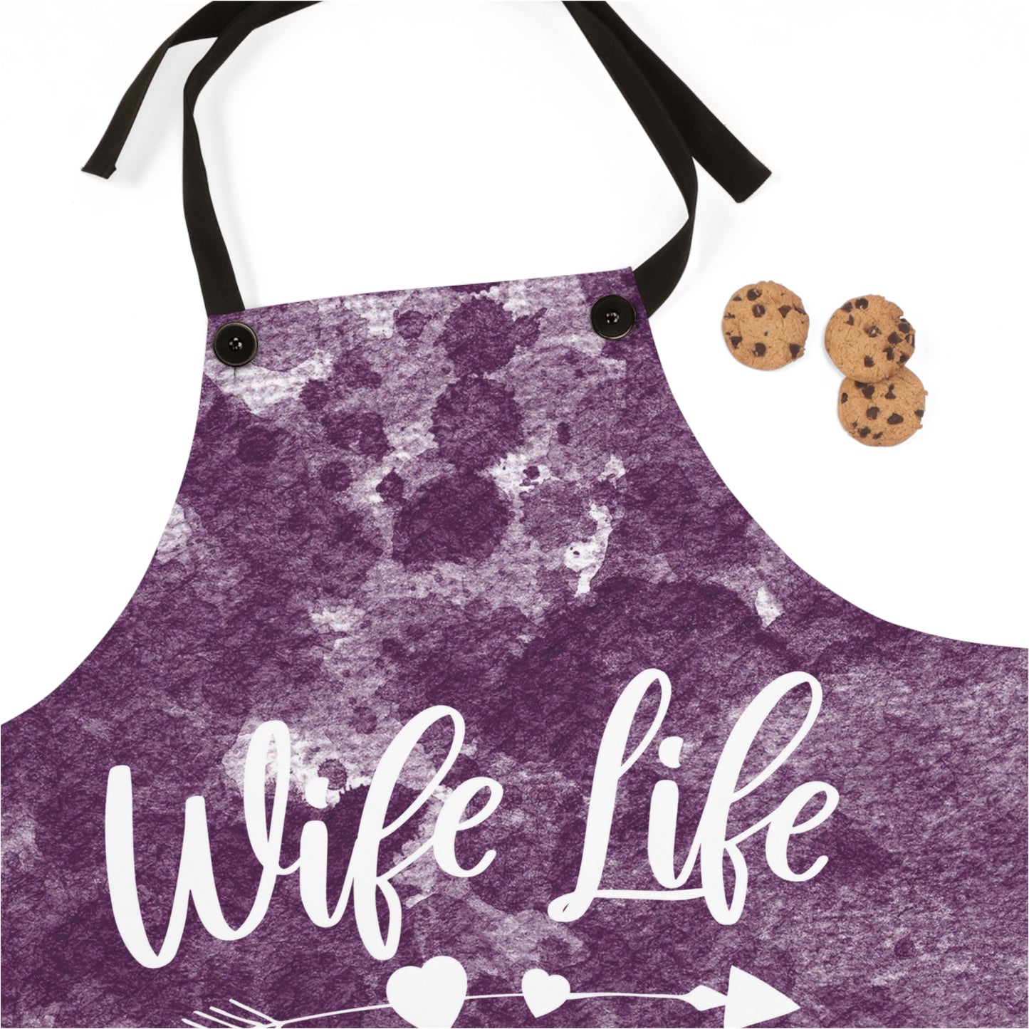 Wife Life, Mom Life, Best Life-Apron (AOP)