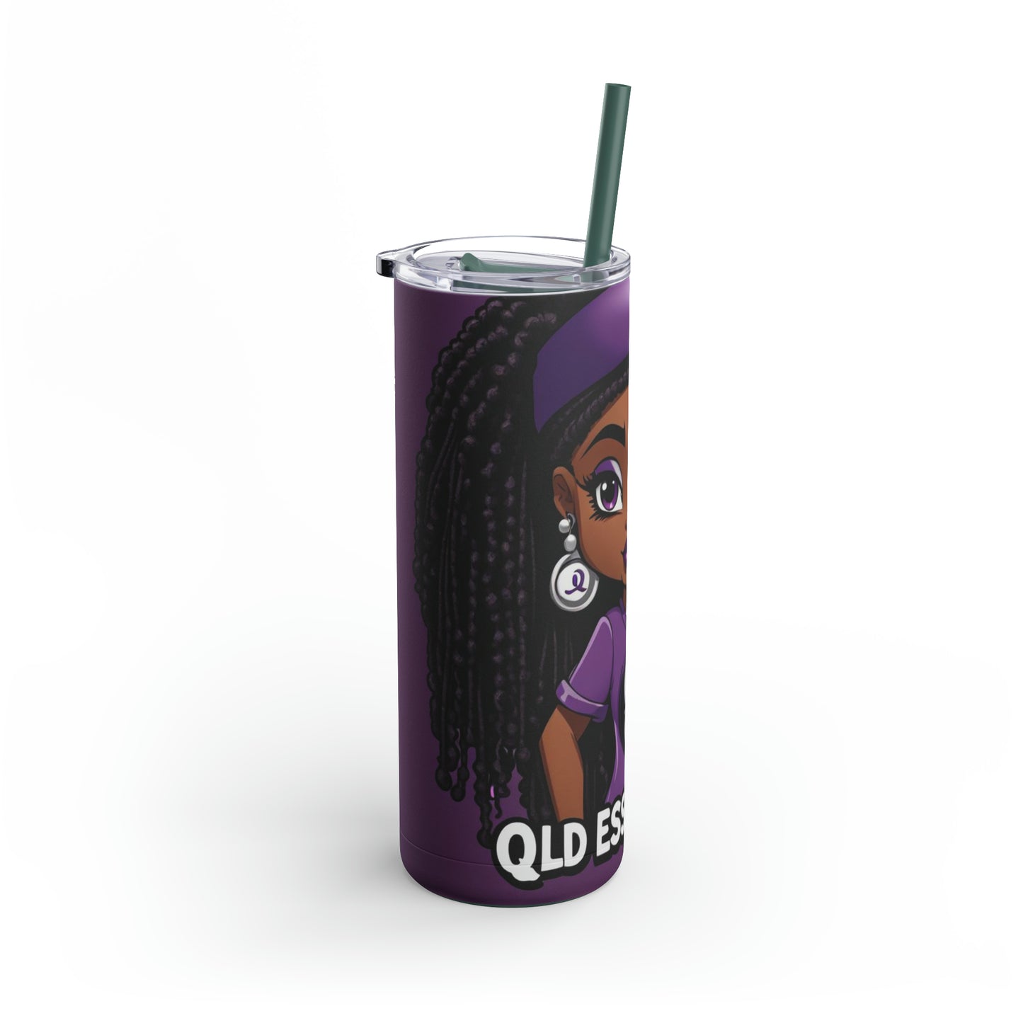 QLD ESSENTIALS _Skinny Matte Tumbler, 20oz