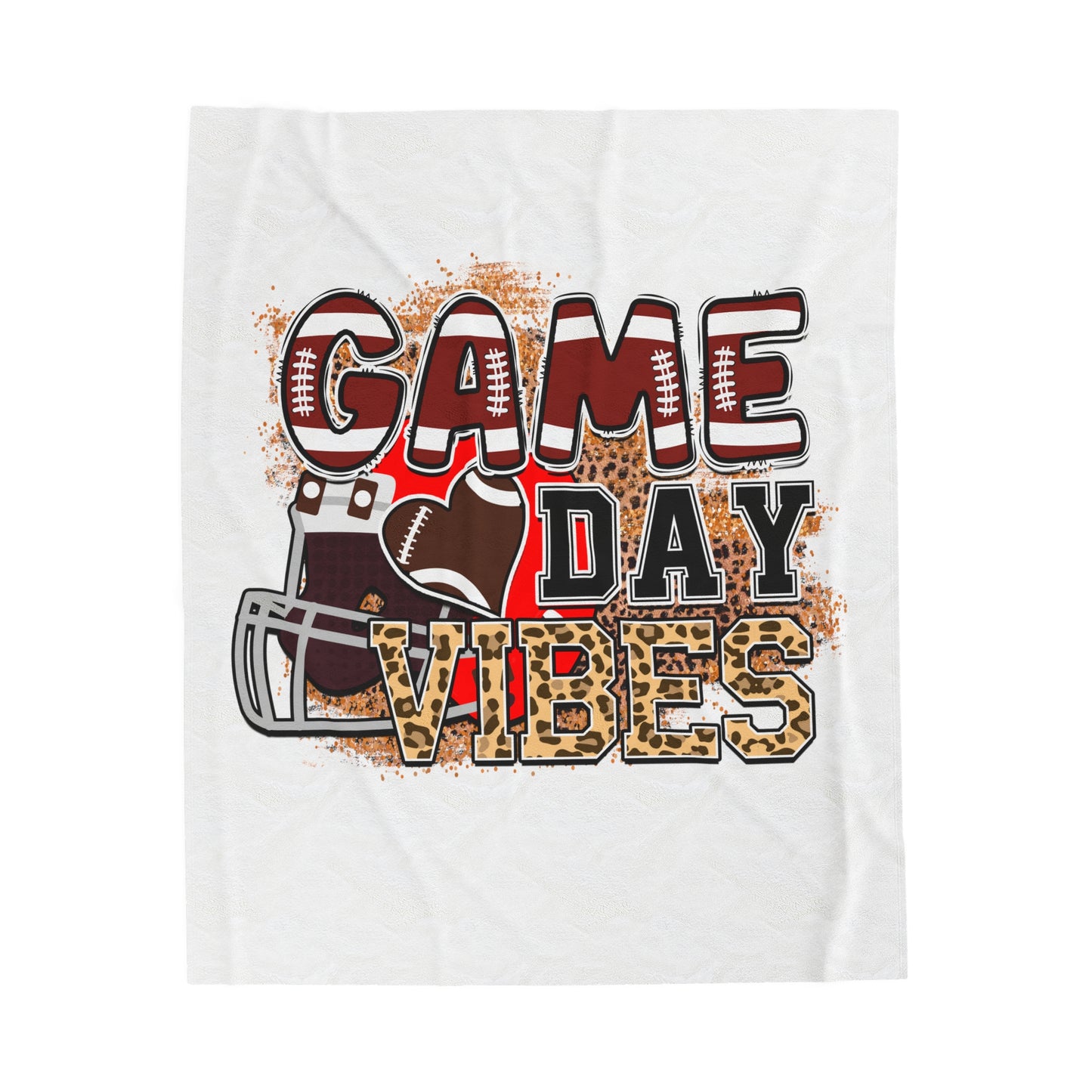 Game Day Vibez-Velveteen Plush Blanket