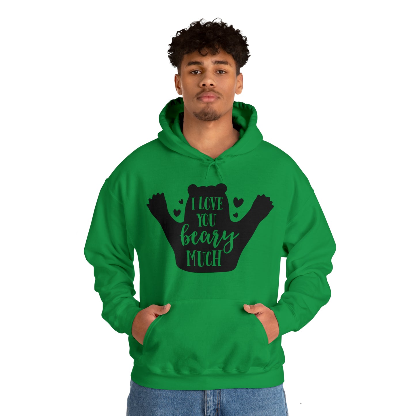 I love you Beary much- Unisex Heavy Blend™ Hooded Sweatshirt