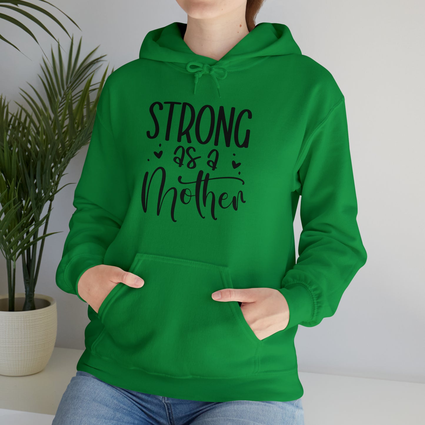 Strong as a mother- Unisex Heavy Blend™ Hooded Sweatshirt